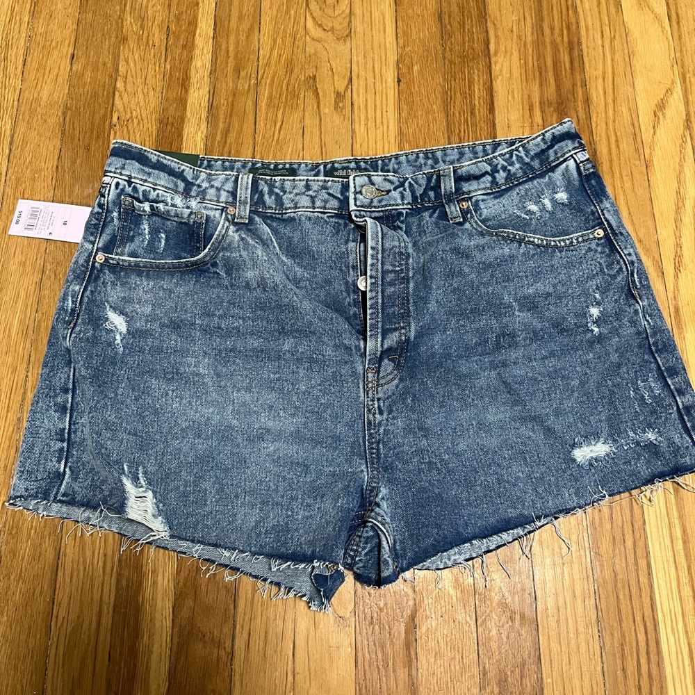Wild Fable High Waisted Distressed Denim Shorts